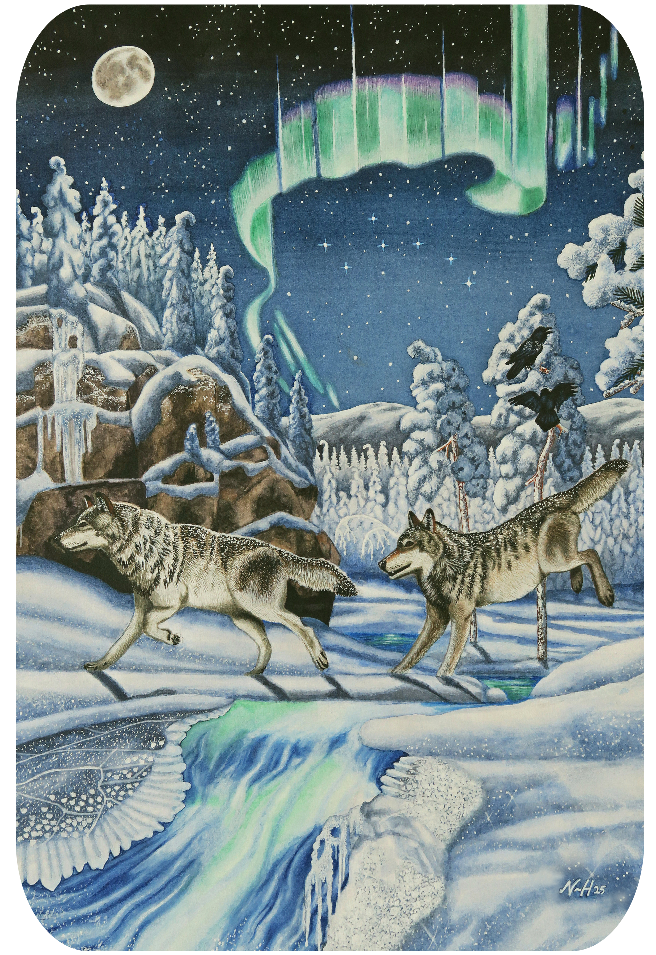 "Pohjoiset taivaantulet", iso magneetti