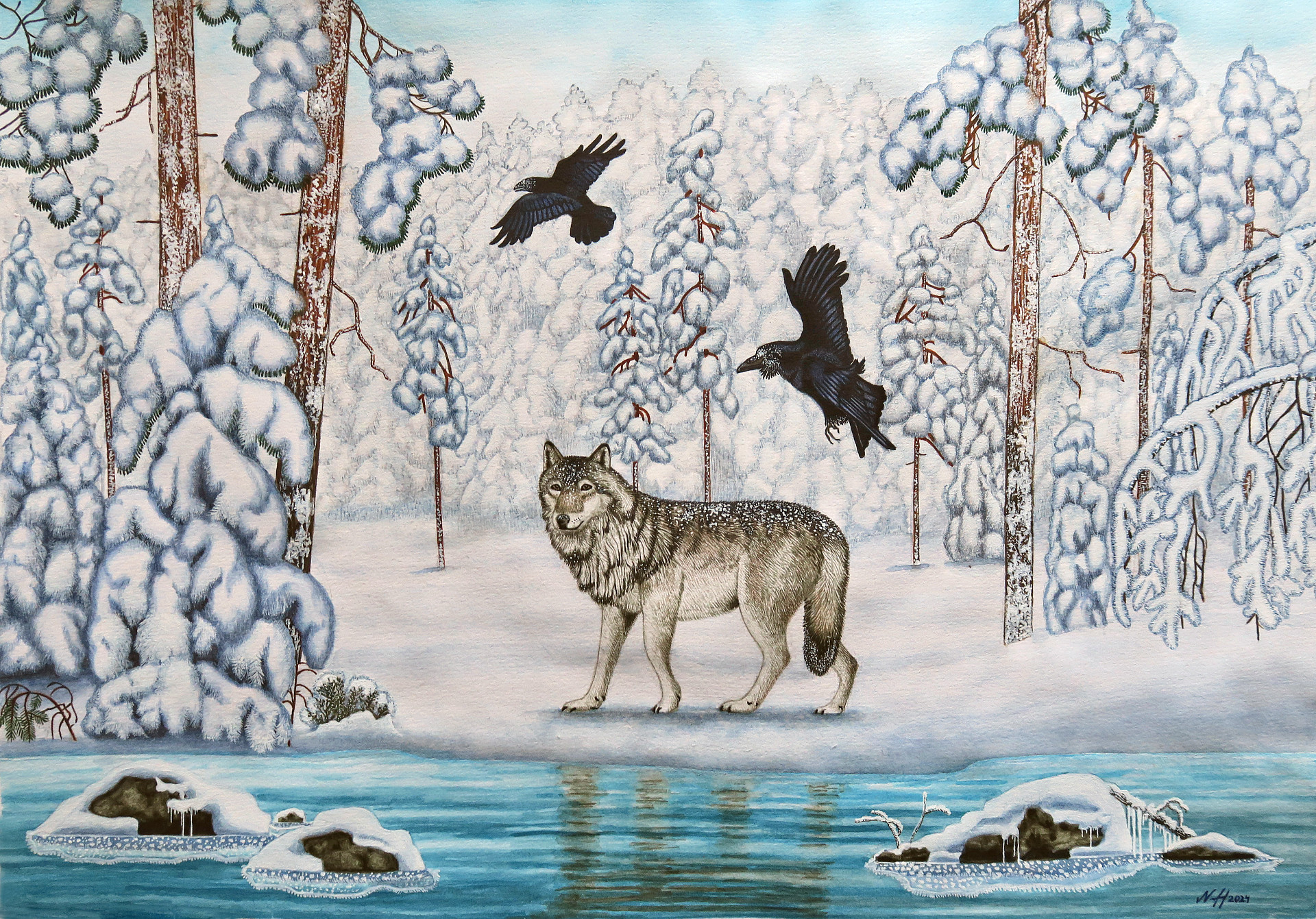  "Sydäntalven henki", a3-julisteprintti