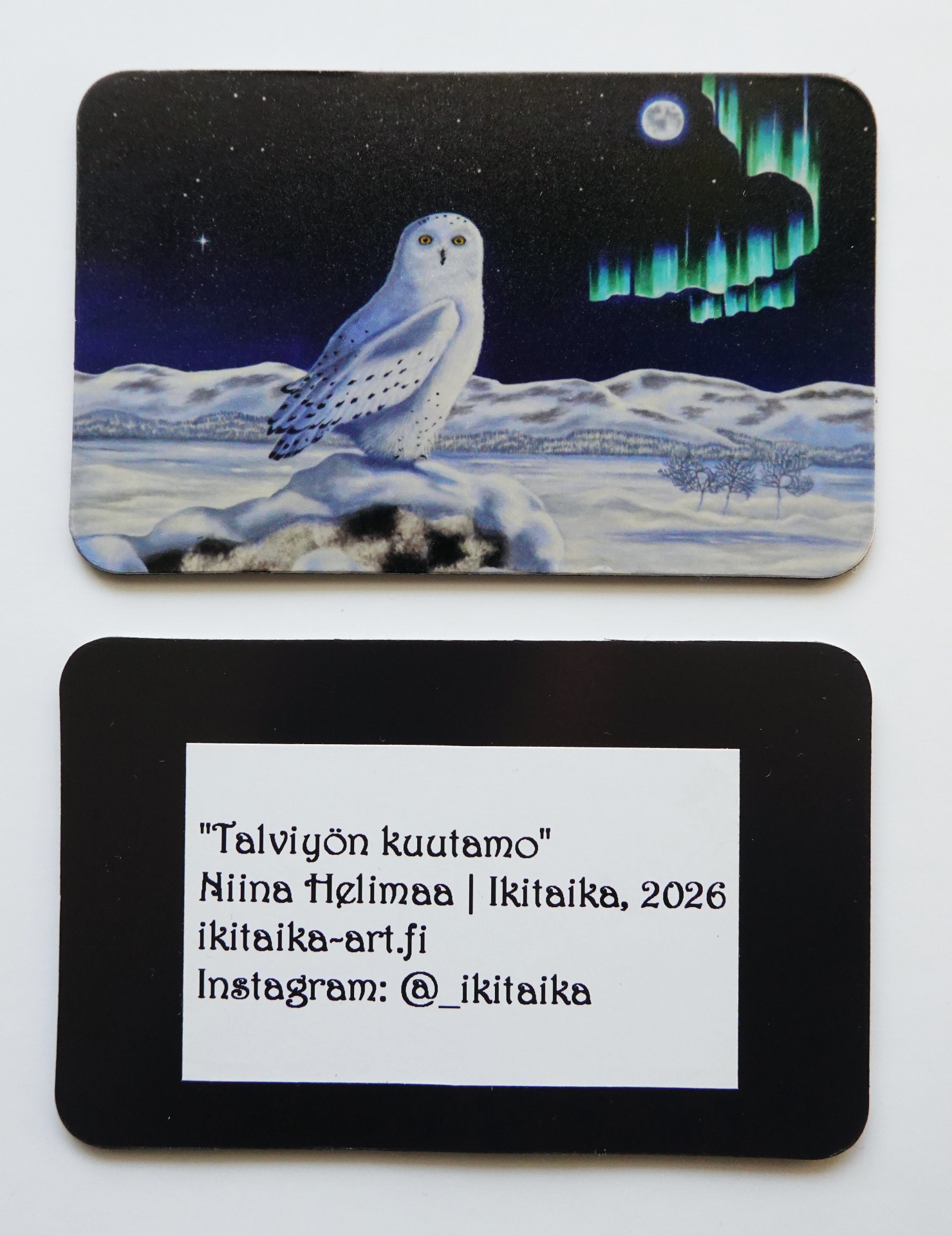 "Talviyön kuutamo", iso magneetti