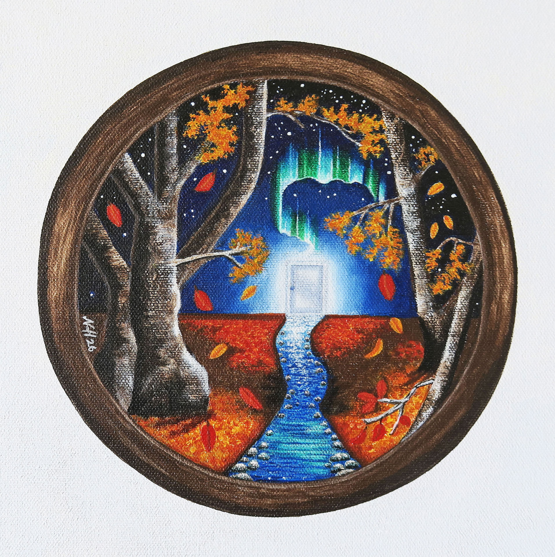Originaali akryylimaalaus (30 x 30 cm)